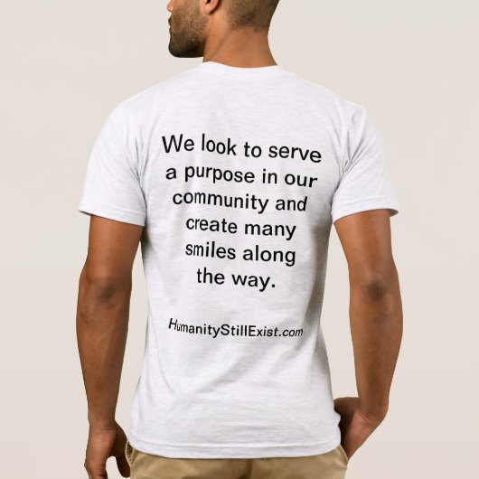 人類は今も存在している Tシャツ (裏面)