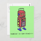 人類は今や廃れた ポストカード (正面/裏面)