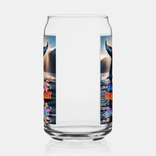 人類への勇気付けられる源 ガラス缶 (右)