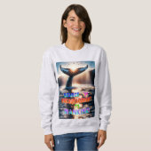 人類への勇気付けられる源 スウェットシャツ (正面フル)