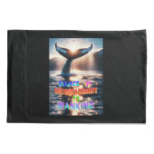 人類への勇気付けられる源 枕カバー (裏面-左)