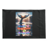 人類への勇気付けられる源 枕カバー (裏面-右)