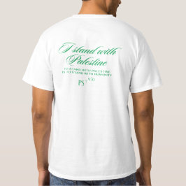 人類への連帯:私はパレスチナTと共に – Tシャツ