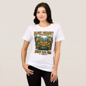 人類を拒否しカニに進化 Funny Meme トライブレンドTシャツ (正面全面)