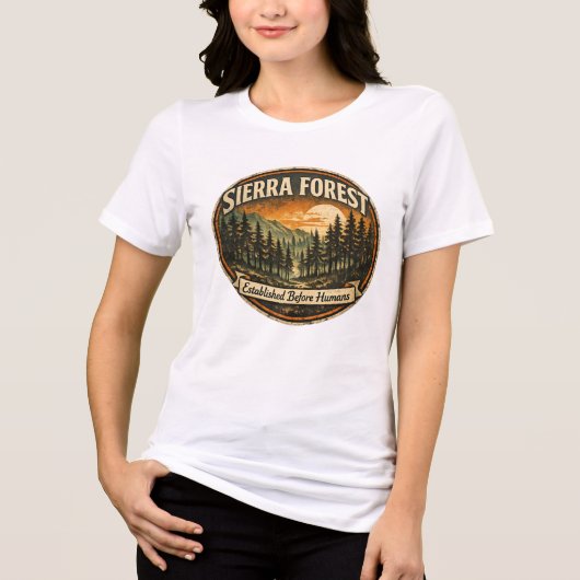人類以前に成立したシエラの森 トライブレンドTシャツ (正面)