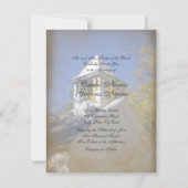 人類学のヴィンテージのチャペルの招待状 招待状 (裏面)