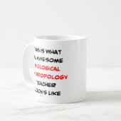 人類学の生物学的先生素晴らし、 コーヒーマグカップ (正面左)
