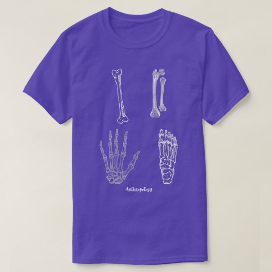 人類学の骨 Tシャツ (デザイン正面)