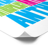 人類学カラフル ポスター (角)