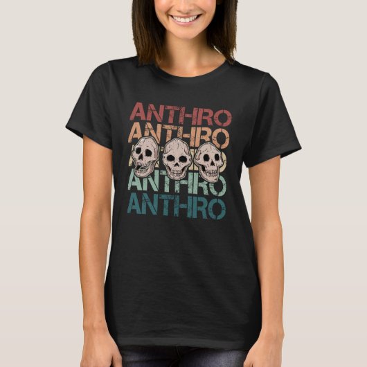 人類学人類学者ユーモアのあることわざ教授 Tシャツ (正面)