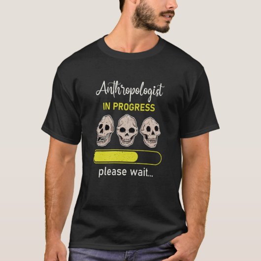人類学人類学者ユーモアのあることわざ教授 Tシャツ (正面)