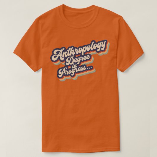 人類学学生学位 Tシャツ (デザイン正面)