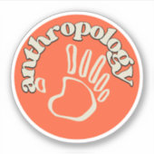 人類学学生 シール (正面)