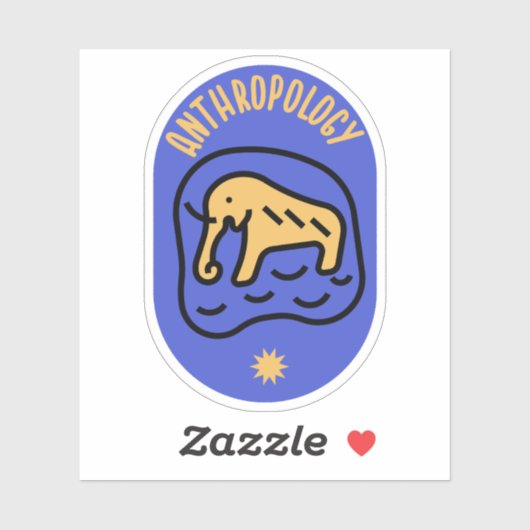 人類学学生 シール (シート)