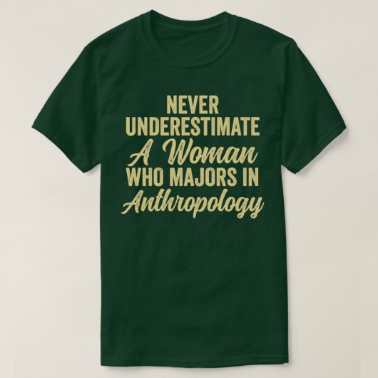 人類学引用文決して過小評価 Tシャツ (デザイン正面)