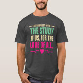 人類学愛好家の名言 Tシャツ (正面)
