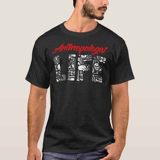 人類学生命人類学考古学者Eth Tシャツ (正面)