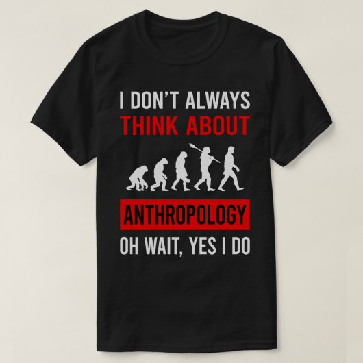 人類学考え人類学者について Tシャツ (デザイン正面)