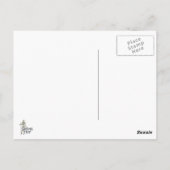 人類学者が古いスカル ポストカード (裏面)