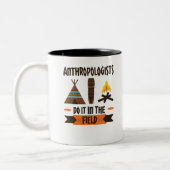 人類学者が現場の人類学で行う ツートーンマグカップ (左)