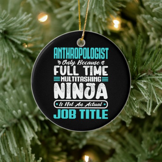 人類学者の職業名専門科学者 セラミックオーナメント (ツリー)