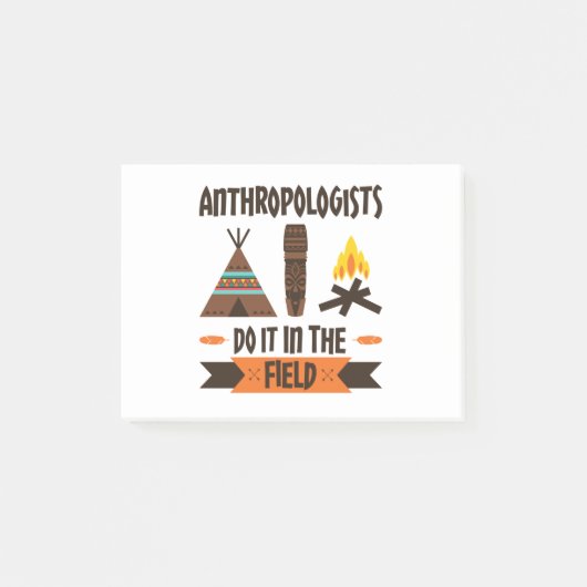 人類学者はフィールド人類学でこれを行う ポストイット (正面)