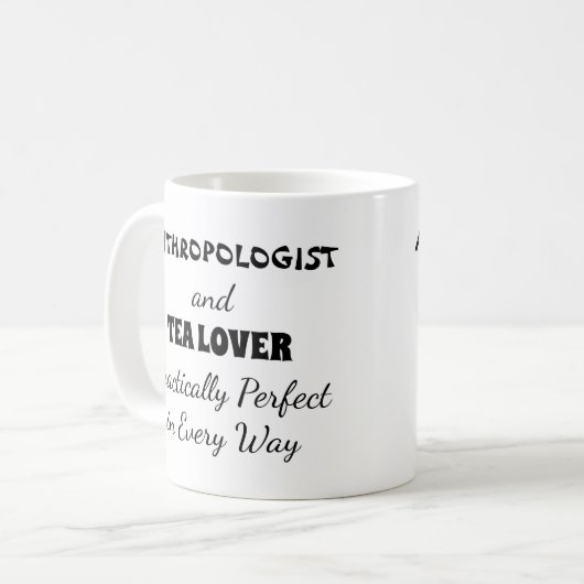 人類学者及び完全な茶恋人事実上 コーヒーマグカップ (正面左)