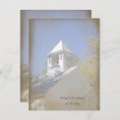 人類学 ヴィンテージ チャペル 招待状 (正面/裏面)