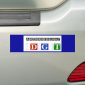 人類学I Dig バンパーステッカー (車上)