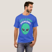 人類歓迎 引用 フレンド Tシャツ (正面フル)