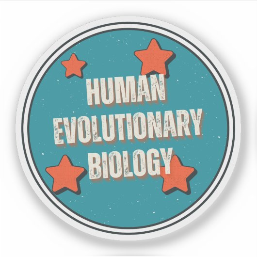 人類進化生物学 シール (正面)