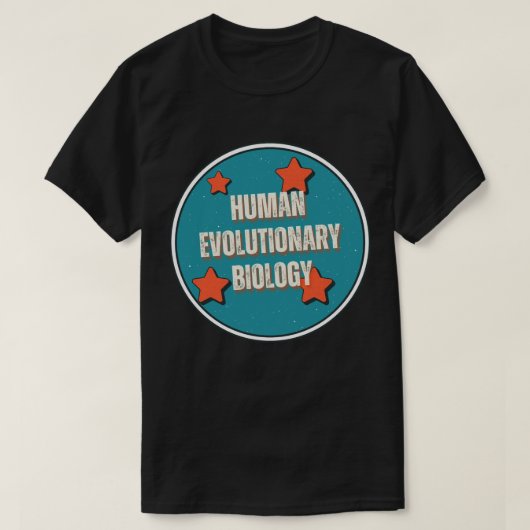 人類進化生物学 Tシャツ (デザイン正面)