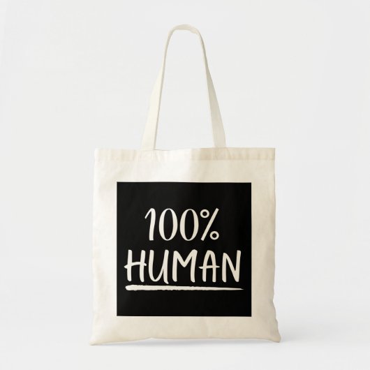 人類100% 人間 トートバッグ (正面)
