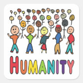 人類 スクエアシール (正面)