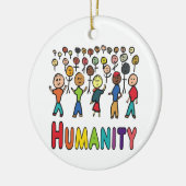 人類 セラミックオーナメント (左)