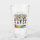 人類 タンブラーグラス (正面)