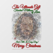 "人類：究極の贈り物"静的にしがみつく12"x18" ウィンドウサイン (シート)