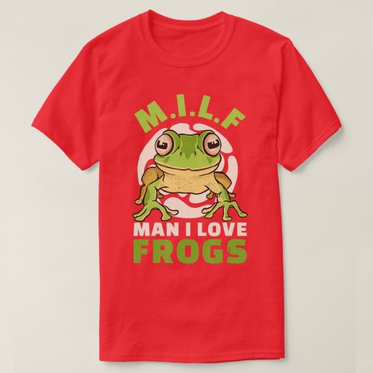 人類IはカエルM Tシャツ (デザイン正面)