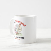 人食いだけ動物のマグを食べます コーヒーマグカップ (正面左)