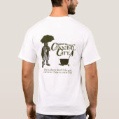 人食いのカフェはカスタム設計します Tシャツ (裏面)