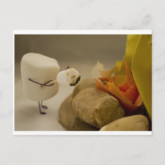 人食い主義は甘い – マシュマロトースト ポストカード (正面)