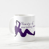 人食い人魚のマグの用心して下さい コーヒーマグカップ (正面左)