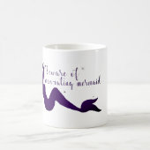 人食い人魚のマグの用心して下さい コーヒーマグカップ (中央)