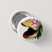 人食い植物ボタン 缶バッジ (正面&裏面)