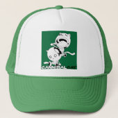 人食い猫の緑 キャップ (正面)