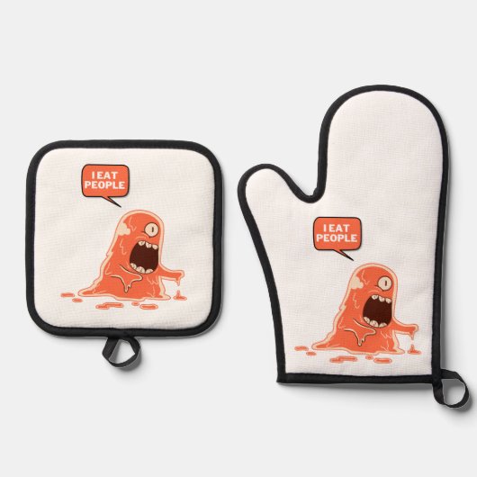 人食べ々 鍋つかみ&鍋敷きセット (正面)