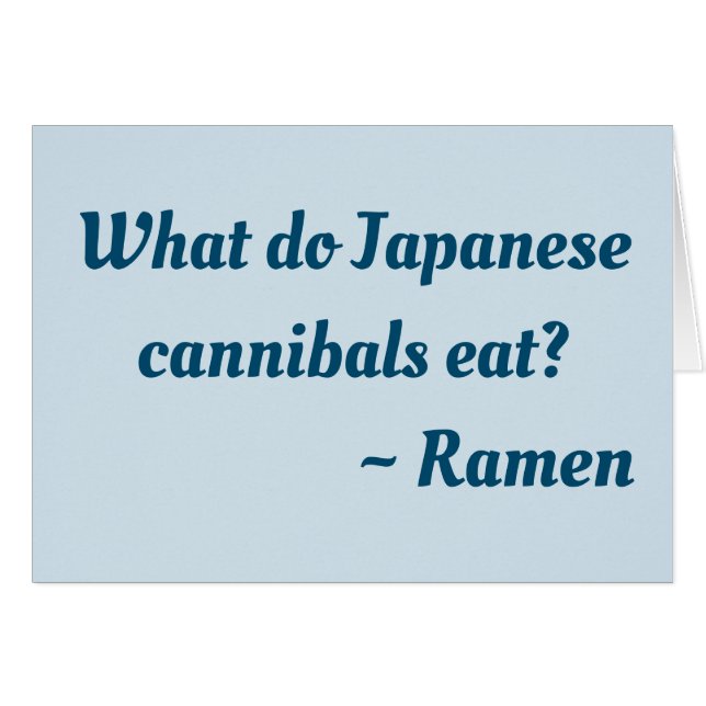 人食日本のい食べは?ラーメンカード (正面横)