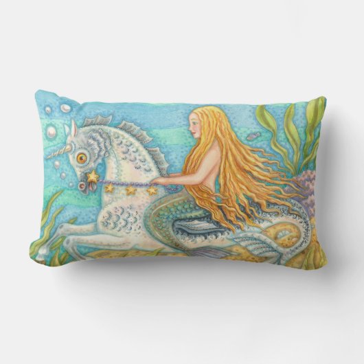 人馬乗馬人馬ユニコーン枕 ランバークッション (正面)