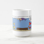 人魚おもしろい葬式マグ コーヒーマグカップ (中央)