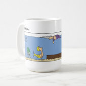 人魚おもしろい葬式マグ コーヒーマグカップ (正面左)